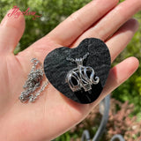 Natural Wish 5 Pearls Pendant Necklace Charm Necklace Women Jewelry