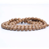 Natural Wood 12mm 108 Necklace With Bead Chain