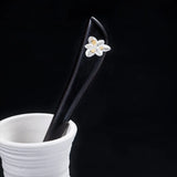 Vintage Style Flower Hairpin 925 Sterling Silver Hair Jewelry for Women