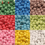 Natural Wood Beads Round Ball Spacer Loose Beads for DIY Jewelry Making