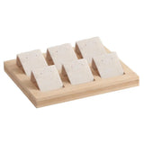Natural Wood Earring Showcase with Organizer
