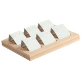 Natural Wood Earring Showcase with Organizer