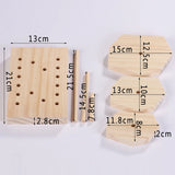 Wooden Sun Glasses Eyeglasses Jewelry Display Stand Holder