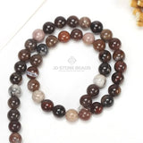 Natural Wood Stone Matte Charm Bracelet Beads Jewelry Making