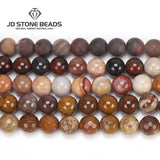 Natural Wood Stone Matte Charm Bracelet Beads Jewelry Making