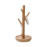 Natural Wood Tree Jewelry Stand for Earrings Display
