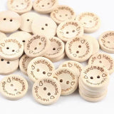 Wooden Buttons 2 Holes for Clothes Decoration DIY Crafts Sewing
