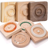 Wooden Jewelry Tray Case Holder Necklace Organizer Box Showcase