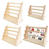 Wooden Earrings Organizer Jewelry Display Stand