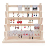 Wooden Earrings Organizer Jewelry Display Stand