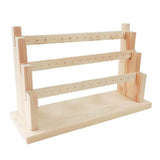 Wooden Earrings Organizer Jewelry Display Stand
