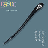Chinese Ancient Cheongsam Hanfu Headdress Wooden Hairpin