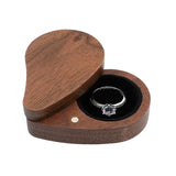 Wooden Ring Box for Engagement Wedding Jewelry