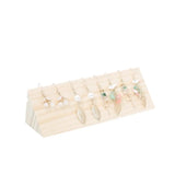 Wooden Triangle Earrings Holder Display Rack Showcase