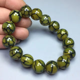 Silk Yellow Dragon Agate Bracelet for Men and Women