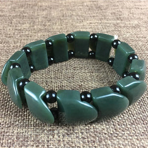 XinJiang Nephrite Jade Bracelet Lucky Amulet Stone Jewelry Gift