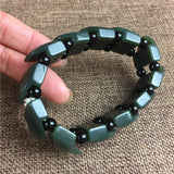 XinJiang Nephrite Jade Bracelet Lucky Amulet Stone Jewelry Gift