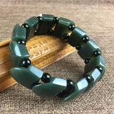 XinJiang Nephrite Jade Bracelet Lucky Amulet Stone Jewelry Gift