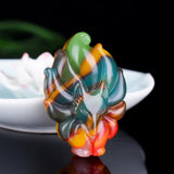 Xinjiang Jade Fox & Wolf Head Jade Pendant Lucky Amulet Exorcise Evil Spirits
