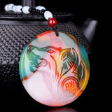 Xinjiang Jade Stone Wolf & Tiger Pendant Jewelry Lucky Safety Amulet