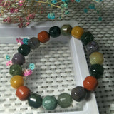 Xinjiang Colored Agate Jade Bracelet Lucky Amulet Safety Bracelet