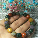 Xinjiang Colored Agate Jade Bracelet Lucky Amulet Safety Bracelet