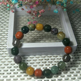 Xinjiang Colored Agate Jade Bracelet Lucky Amulet Safety Bracelet