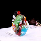 Colorful Jade Pendant Men's & Women's Sweater Chain