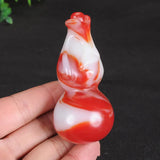 Xinjiang Gobi Chicken Blood Stone Gourd Pendant Handle Jewelry