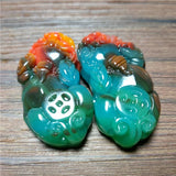 Xinjiang Gobi Jade Pendant Money Recruitment Sweater Chain Jewelry