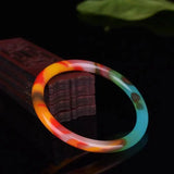 Xinjiang Gobi Hetian Jade Colorful Jade Bracelet for Children