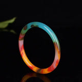 Xinjiang Gobi Hetian Jade Colorful Jade Bracelet for Children