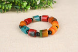 Xinjiang Gobi Jade Colorful Jade Stone Bracelet Men's Women's Jewelry