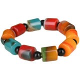 Xinjiang Gobi Jade Colorful Jade Stone Bracelet Men's Women's Jewelry