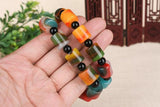 Xinjiang Gobi Jade Colorful Jade Stone Bracelet Men's Women's Jewelry