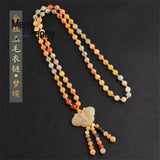 Xinjiang Filigree Jade Necklace Charms Men Women Sweater Chain