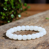 Xinjiang Golden Silk Jade Abacus Bead Bracelet
