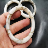 Xinjiang Golden Silk Jade Carved Bar Bracelet