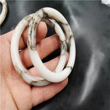 Xinjiang Golden Silk Jade Carved Bar Bracelet