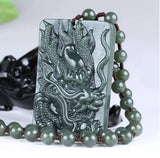 Xinjiang Hetian Jade Dragon Pendant Necklace Zodiac Dragon Pattern