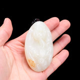 Xinjiang Hetian Jade God of Wealth Shouxing Jade Handle Old Material