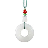 Natural Xinjiang Jinsi Jade Necklace Pendant Women's Jewelry