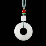 Natural Xinjiang Jinsi Jade Necklace Pendant Women's Jewelry