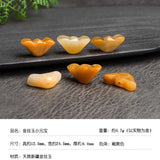 Natural Xinjiang Jade Yuanbao Topaz Gobi Jadeite Beads