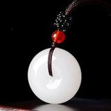 Xinjiang Jinsiyu Peace-buckle Pendant Lucky Exorcise Evil Spirits Jade Pendant
