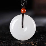 Xinjiang Jinsiyu Peace-buckle Pendant Lucky Exorcise Evil Spirits Jade Pendant