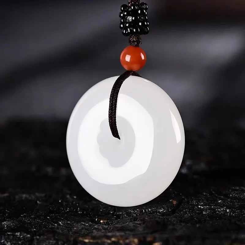 Xinjiang Jinsiyu Peace-buckle Pendant Lucky Exorcise Evil Spirits Jade Pendant