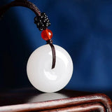 Xinjiang Jinsiyu Peace-buckle Pendant Lucky Exorcise Evil Spirits Jade Pendant