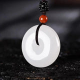 Xinjiang Jinsiyu Peace-buckle Pendant Lucky Exorcise Evil Spirits Jade Pendant