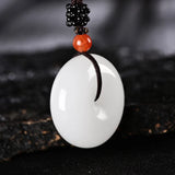 Xinjiang Jinsiyu Peace-buckle Pendant Lucky Exorcise Evil Spirits Jade Pendant